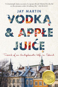 Image of book cover Vodka and Apple Juice with old English houses lined up