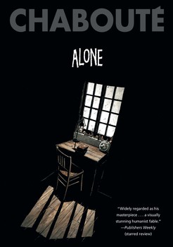 cover of Alone with a dark room and a window shining light on a desk and chair