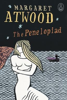 The Penelopiad cover of an illustrated woman with water in the background and a duck